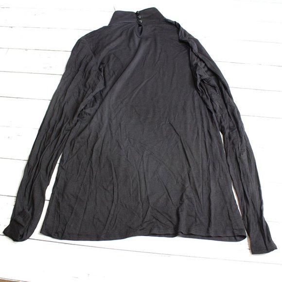 Vintage Womens Top Size S Black High Neck Black Panther Rhinestone - Picture 5 of 8